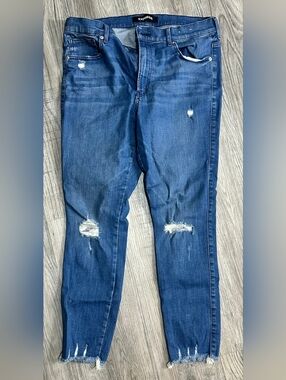 Express blue ankle legging jeans